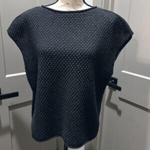 Lafayette148 NY Oversized Charcoal Grey Cashmere Vest-SMALL-NWOT